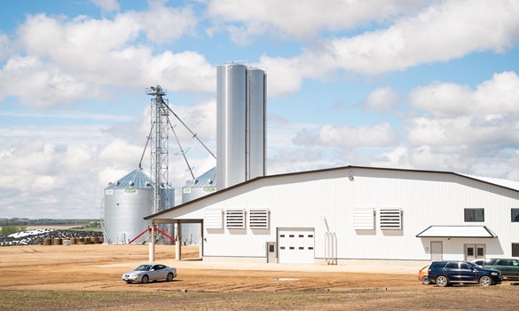 County Lines Dairies farm entrance.